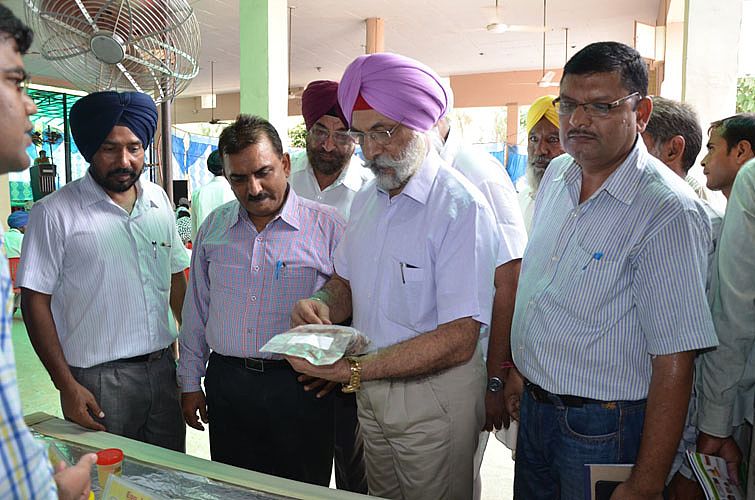 Dr. A. S. Nanda and Dr. Tanwar visting the stalls 